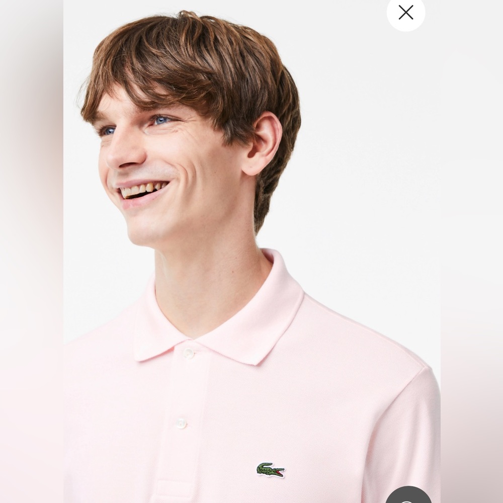 New Pink Lacoste Polo